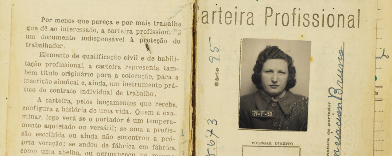 Imagem do passaporte de uma migrante